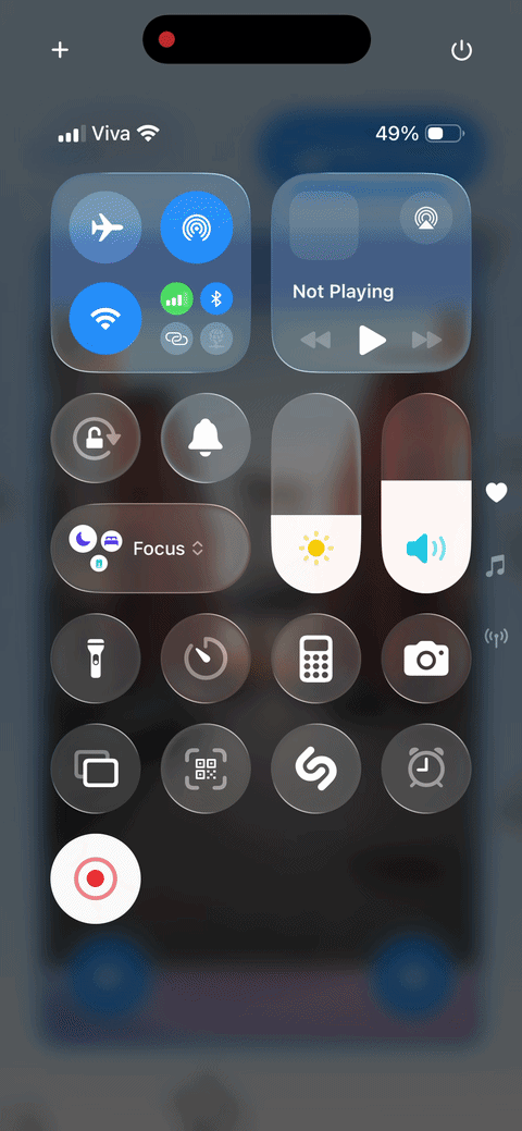 Tap Screen Mirroring in Control Center