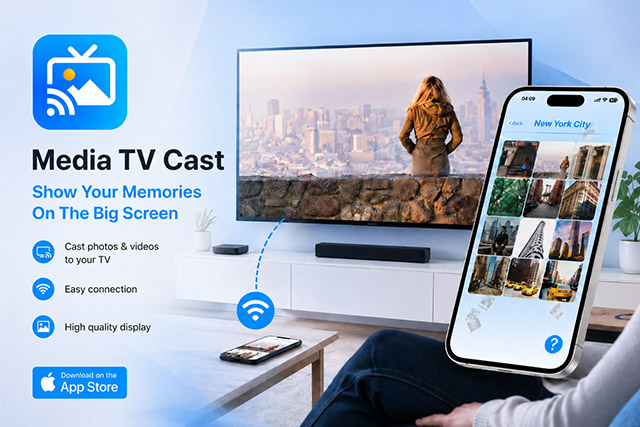 Media TV Cast app preview